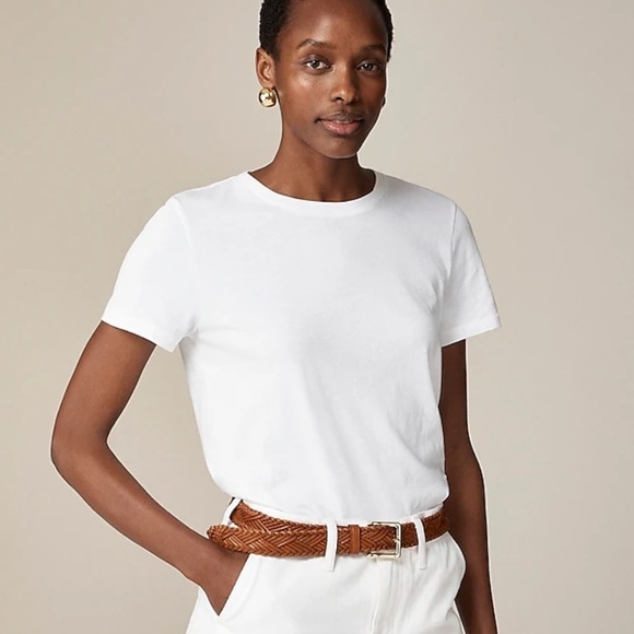 J. Crew Tops - J crew Vintage jersey classic-fit crewneck T-shirt white